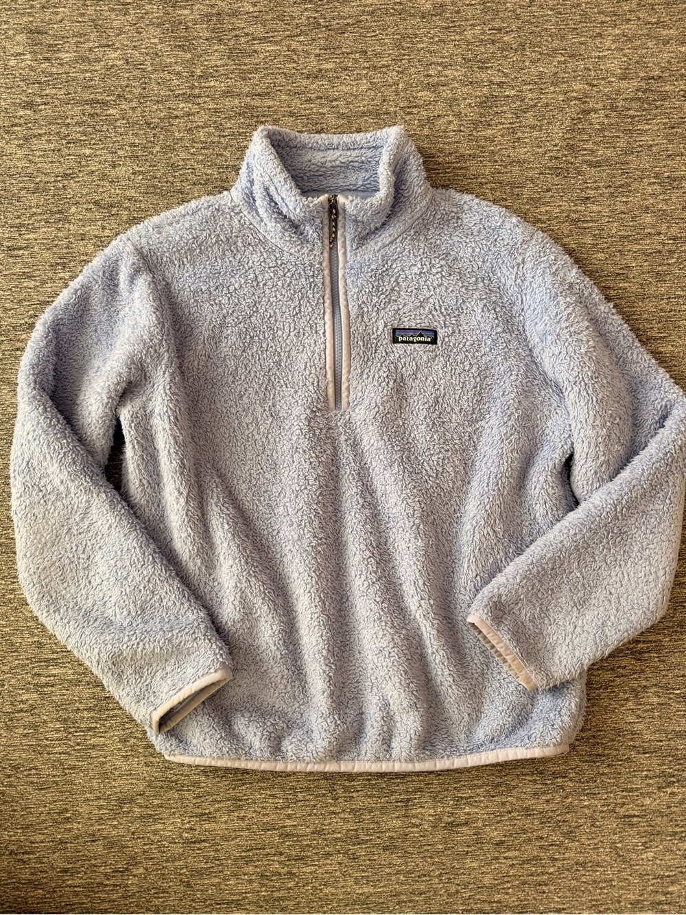 Patagonia Lavender Sherpa Quarter-Zip Pullover